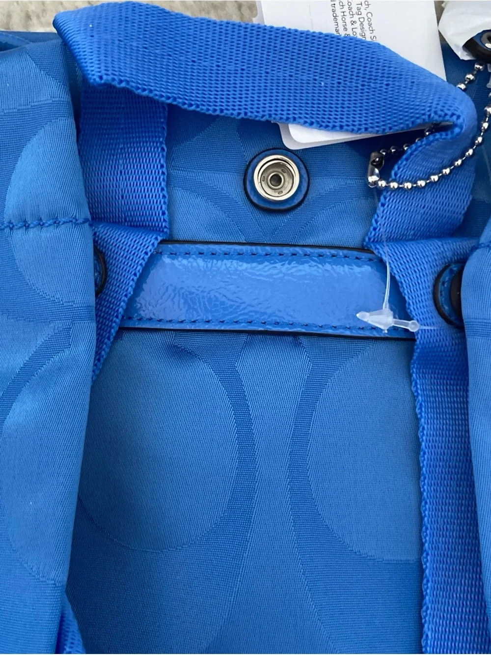 NWT Coach Blue Backpack F77350